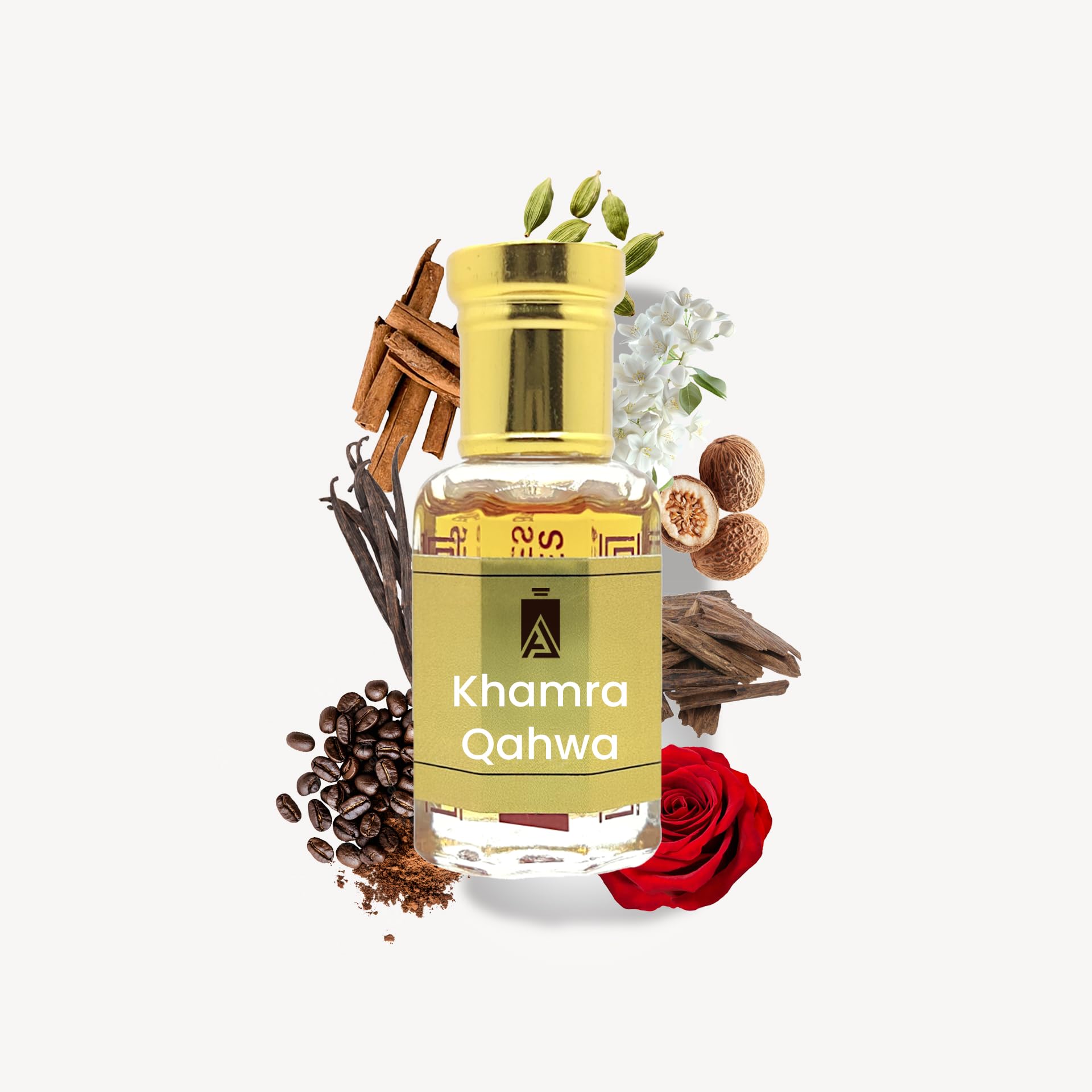 Khamra Qahwa Attar for Men & Women | Coffee, Cardamom, Cinnamon, Oud & Vanilla Fragrance | Warm, Spicy & Long Lasting Unisex Attar | Alcohol-Free Roll-On Attar | 6ML & 12ML Pack (6 ml)-image-38