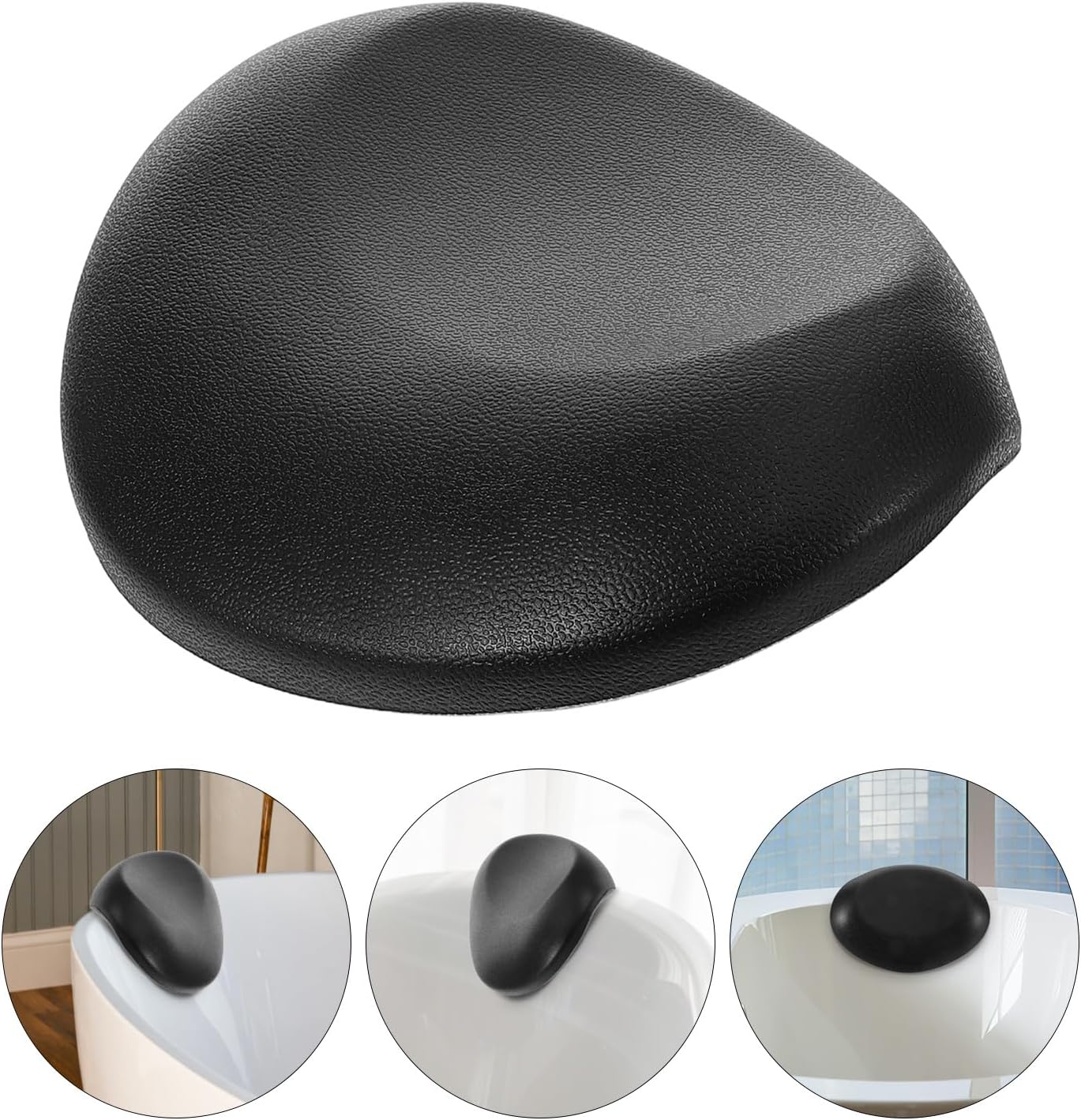 Non-Slip Bath Tub Cushion Neck Support Pillow with Waterproof Suction Cups Quick-Dry Ergonomic Bath Pillow for Full Body Relaxation and Back Support for Men and Women