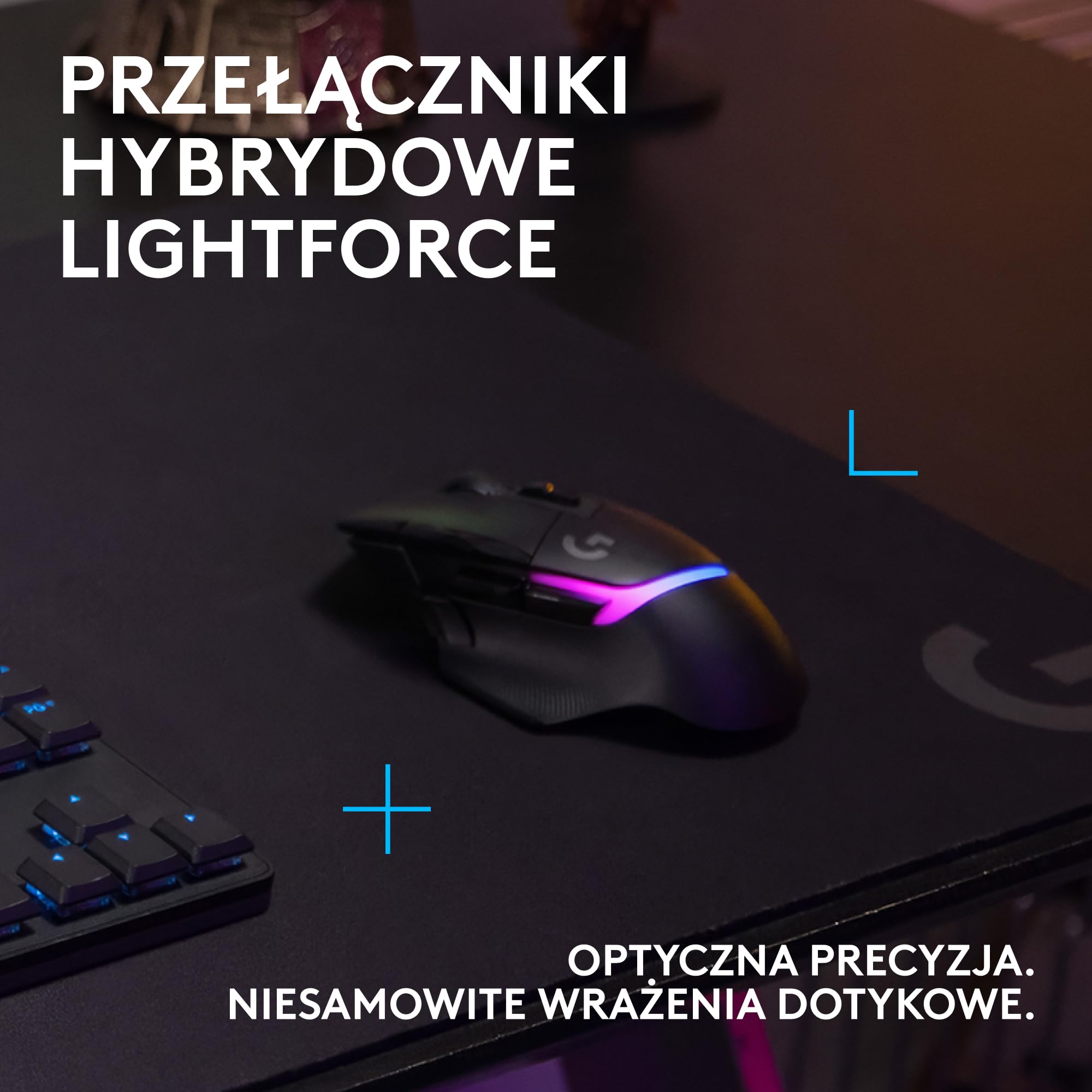 Logitech G G522 bezprzewodowy zestaw słuchawkowy do gier i bezprzewodowa mysz do gier G502 X PLUS–zestaw myszy i słuchawek LIGHTSPEED z podświetleniem RGB LIGHTSYNC – kompatybilne z PC/Windows-Biały