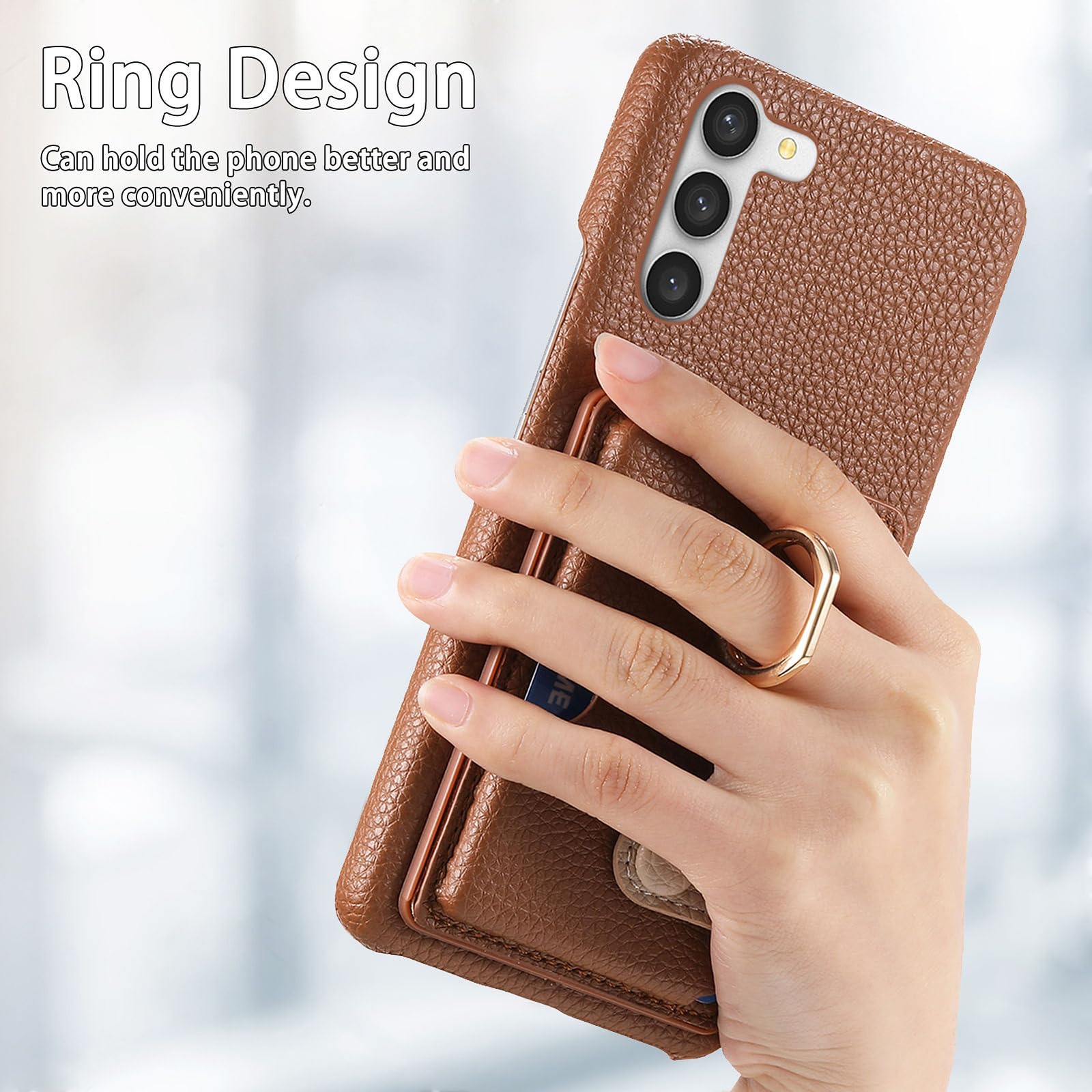 Generic Étui compatible avec Samsung Galaxy S20 Ultra (couleur : rose) étui portefeuille en cuir avec anneau élégant et fermeture à rabat