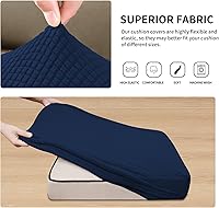 Vista 76 de Easy-Going Fundas Elásticas de 3 Piezas para Cojines de Sofá para Sofá Seccional Izquierdo/Derecho en Forma de L Chaise Lounge Funda de Asiento