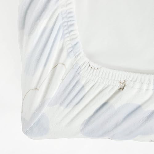 Miniatura 4 de Lush Decor Goodnight Little Moon Clouds - Funda suave y afelpada para cambiador, 32 x 16 x 5 pulgadas, azul