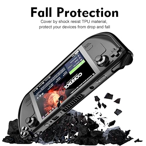 Miniatura 4 de Mensican Steam Deck Case with Kickstand,TPU+PC Protective Case for Steam Deck,Shock-Absorption, Non-Slip and Anti-Scratch Accessories Skin for Steam