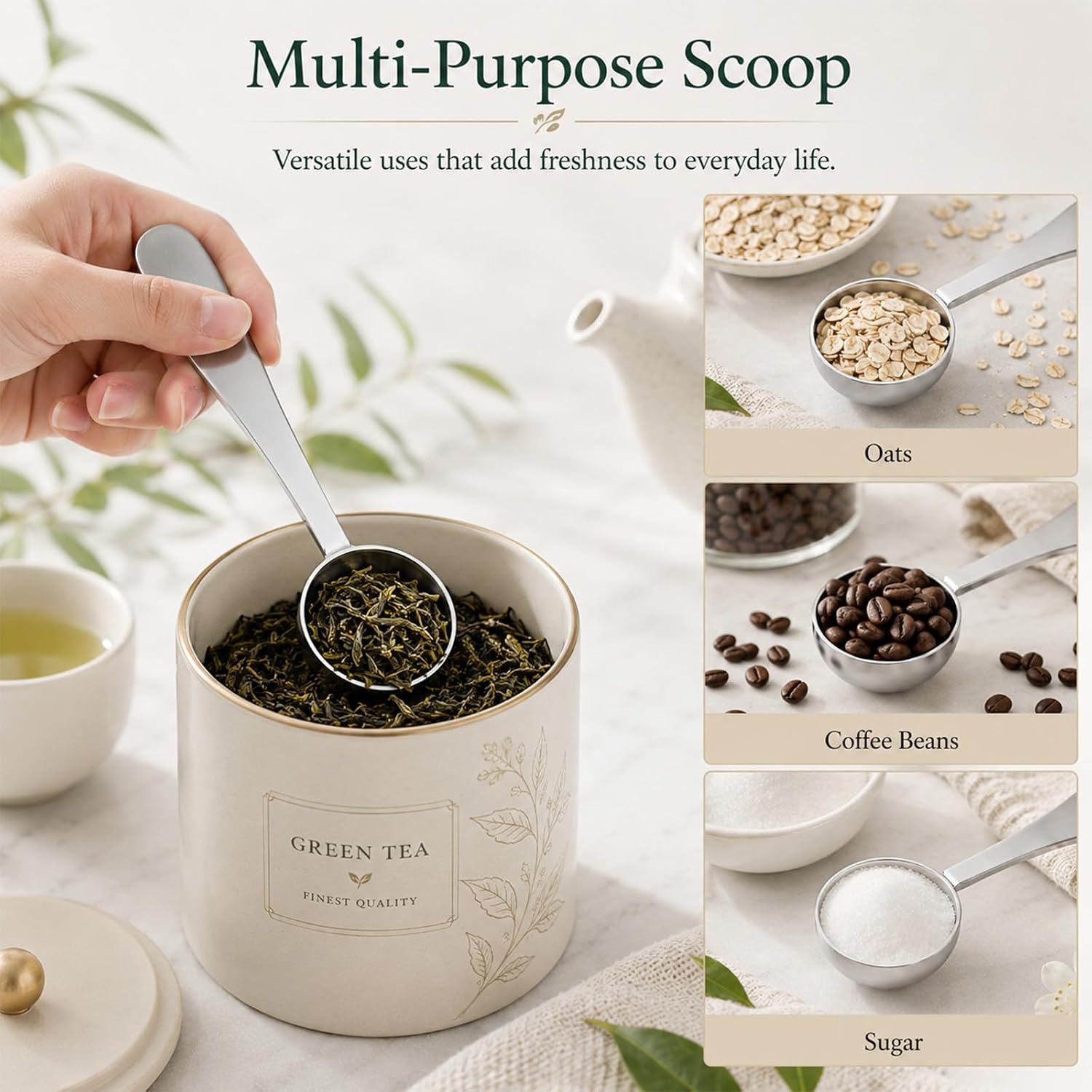 2 Pcs Tea Measuring Spoon for Loose Tea