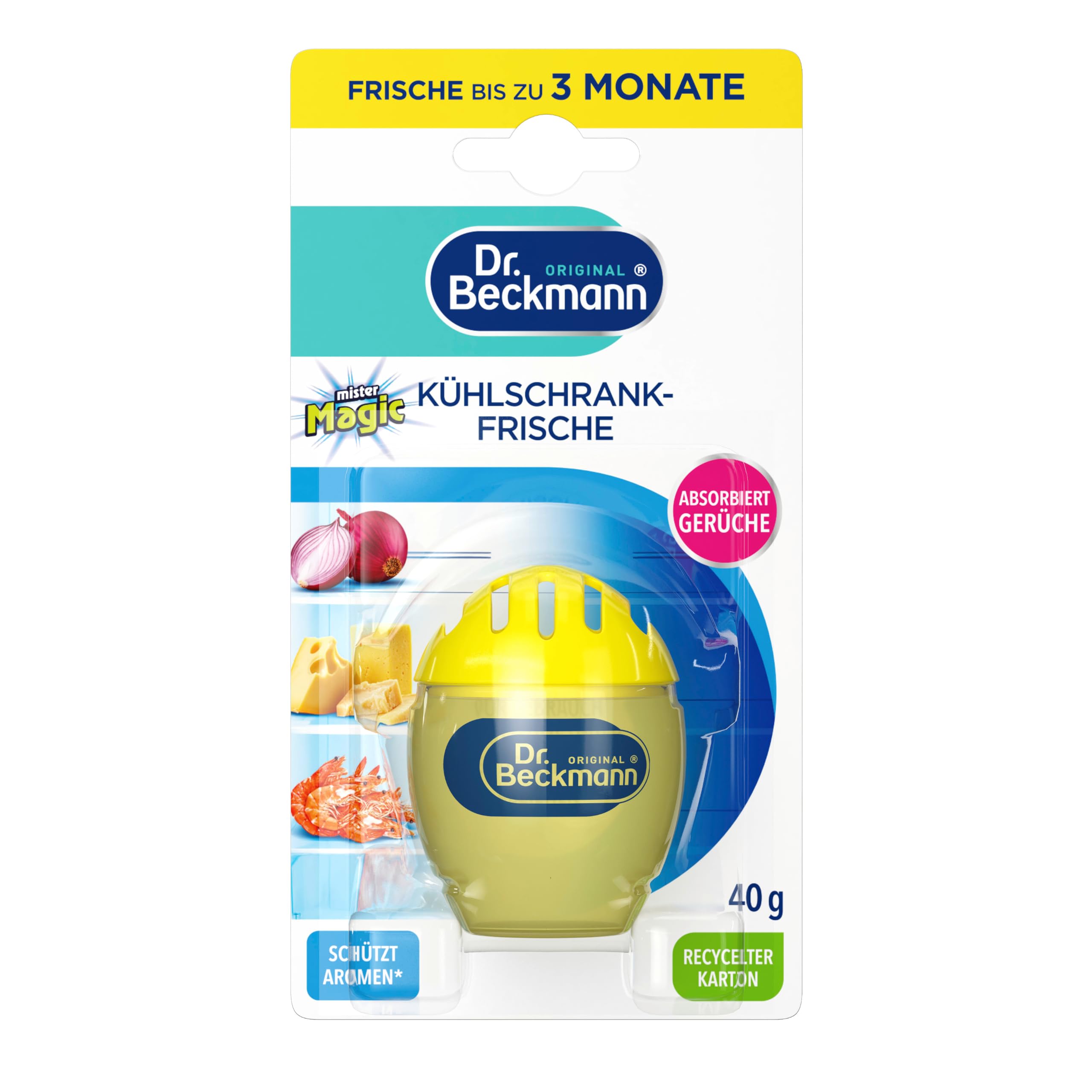 Dr. Beckmann Kühlschrank Frische | Kühlschrank -Deo | Geruchsneutral | 40 g