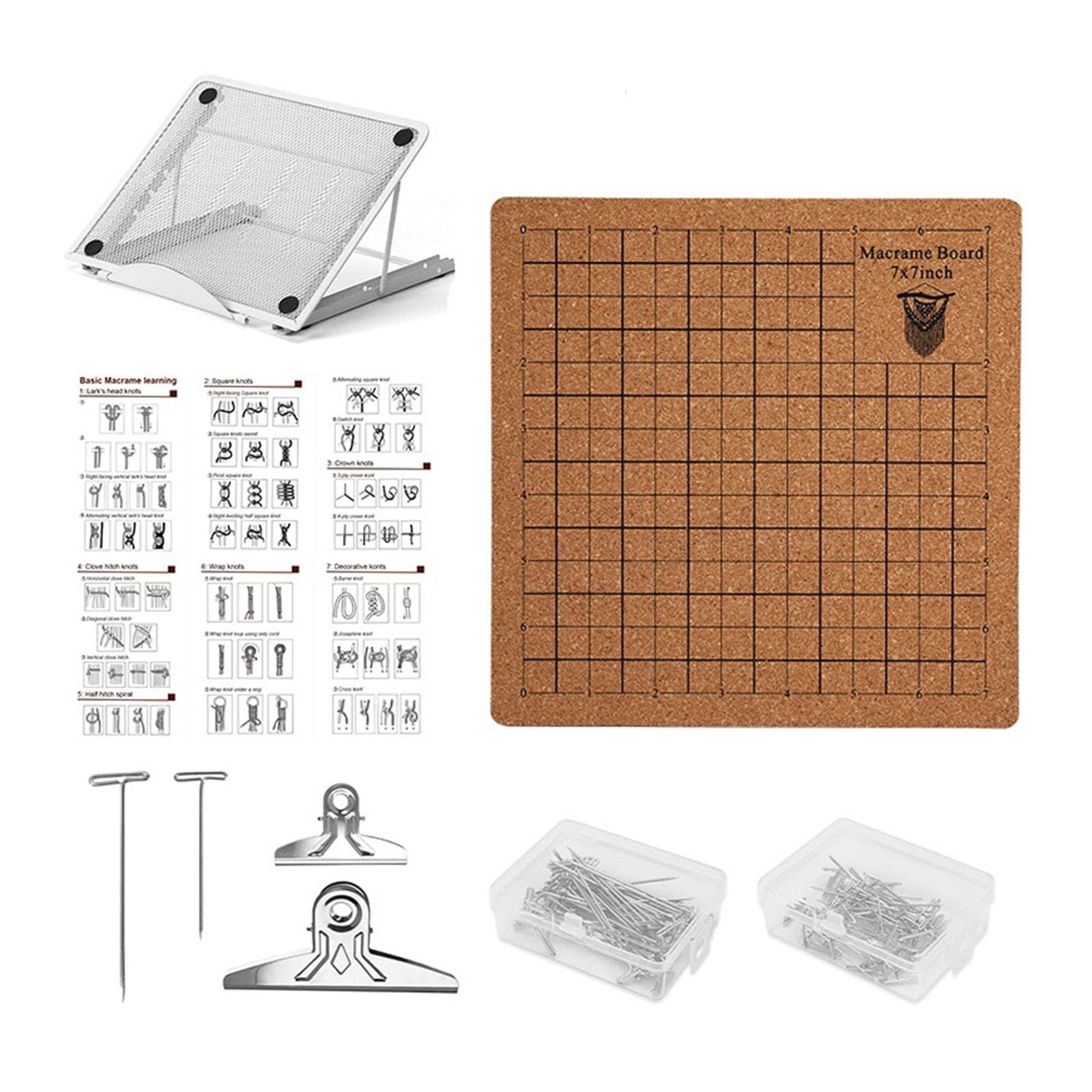 Hsioluted Professional Craft Board for Tassels Knotting Enthusiasts Silicone Portable Tool Knotting Aid