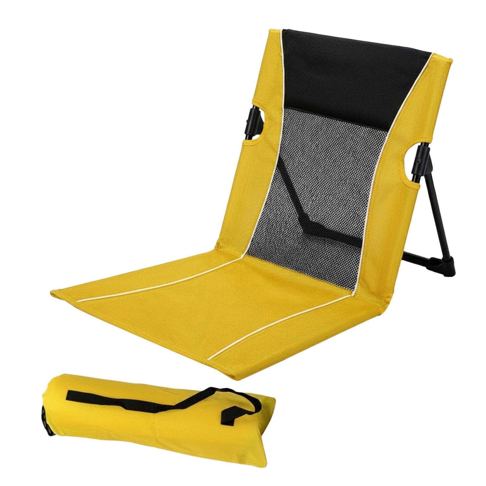 Foldable Beach Chair Foldable Poolside Lounge Seat with Carry Bag
