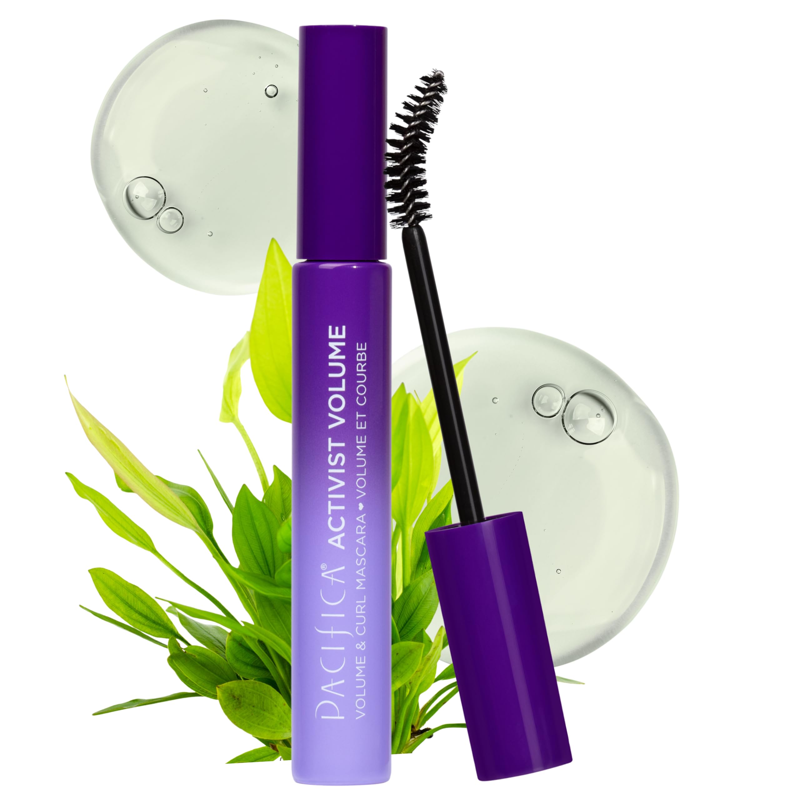 Pacifica Activist Volume & Curl Mascara – Instant Curling & Volumizing Mascara, Plant Waxes & Fibers Formula, Vegan Brush, Clean Vegan, 0.24 oz, Glass Bottle, Vegan Ophthalmologist Tested Curling Mascara