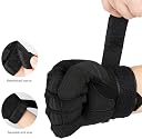 ZaySoo Full Finger Bike Gloves Hard Knuckle Motorcycle Bike Riding Gloves Army Shooting Outdoor Breathable Gym & Fitness, Cycling Riding Gloves for Men and Boys-Free Size (Black) gallery image