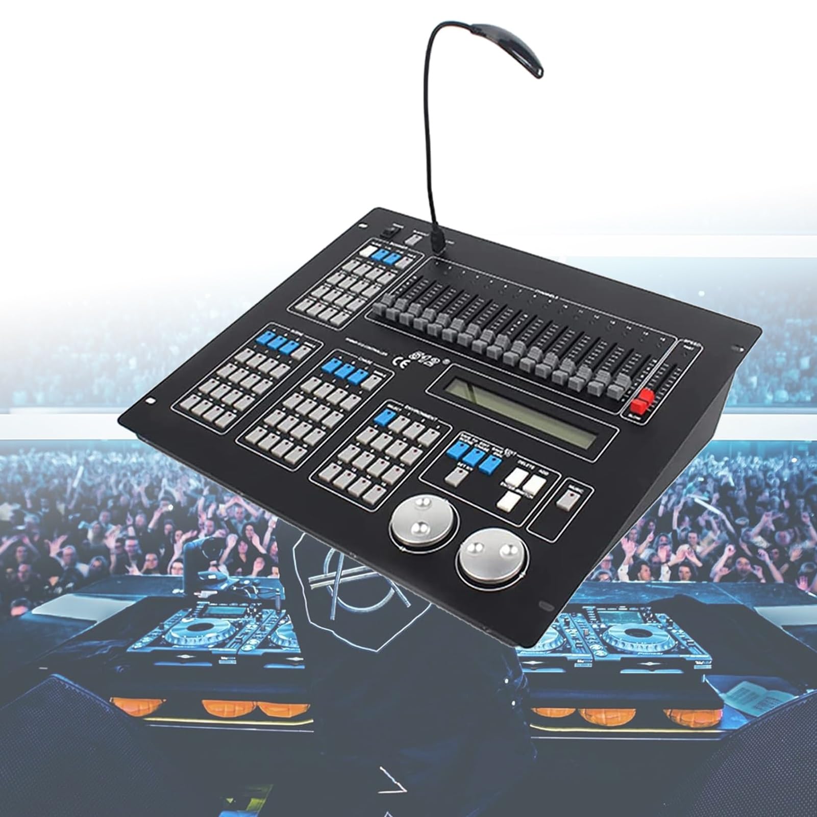 Contrôleur DMX avec affichage numérique LED pour console de mixage lumières DJ et projecteurs par