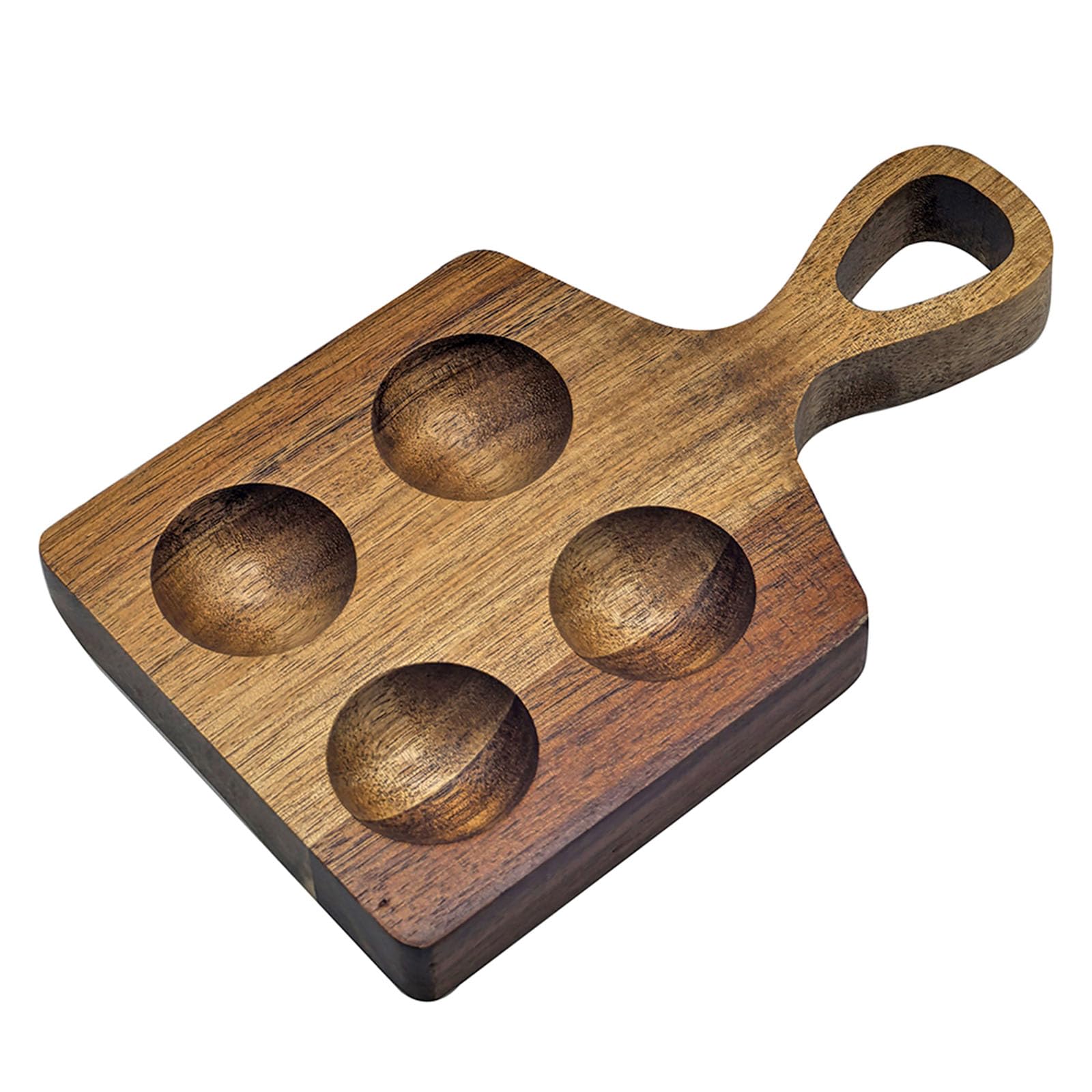 Nucelit Wooden Eggs Storage Tray with Handle for Refrigerator Countertops Kitchen Organizers Multipurpose Container Eggs Carriers Wooden Holder Tray