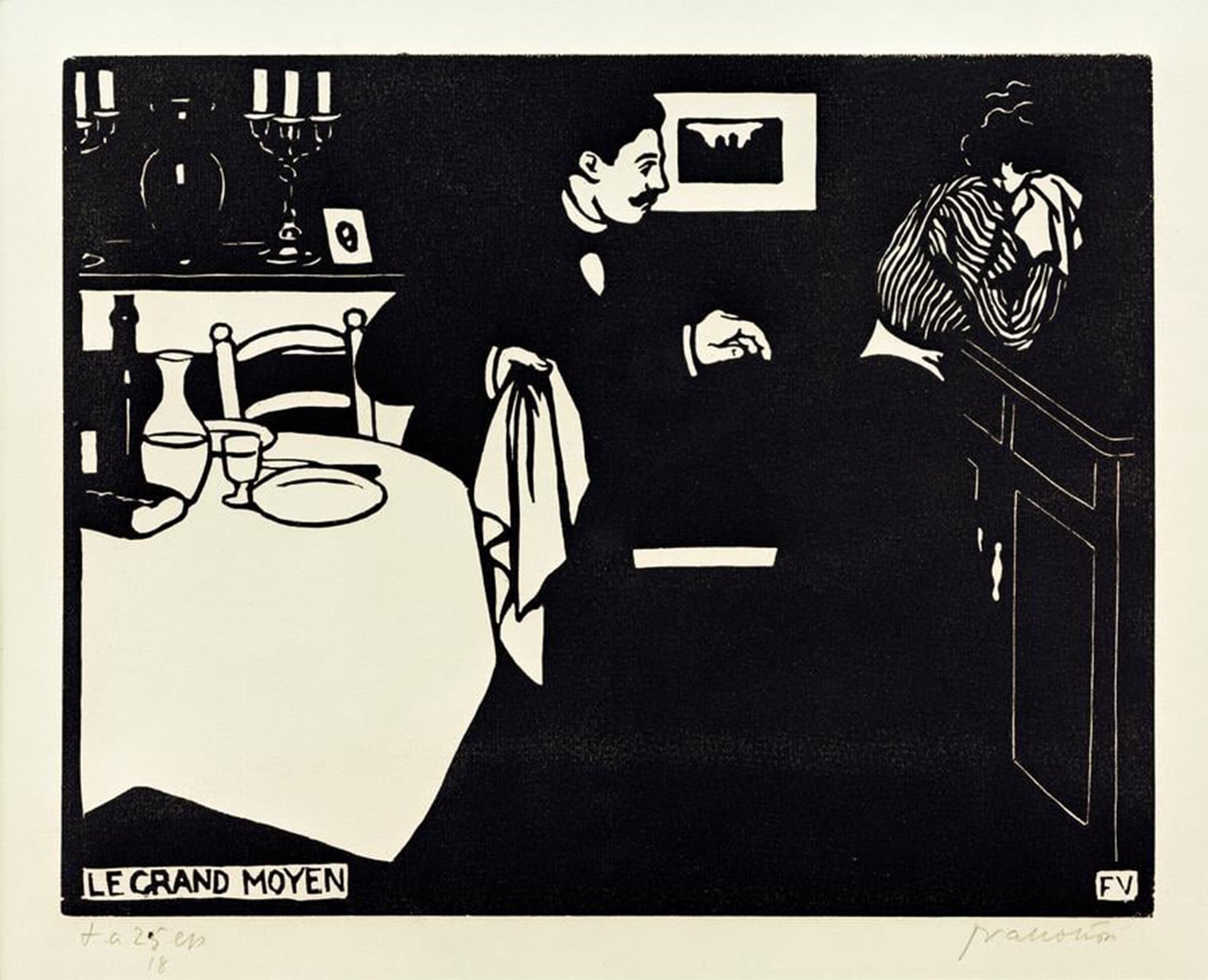 POSTERIIk Vintage Print Pop Art Landscape Artwork The great way by Felix Edouard Vallotton Art Prints for Office Home Decor 60x90cm