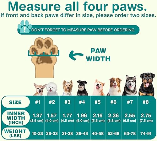 Miniatura 2 de Petanim - Botas de invierno para perros grandes, zapatos impermeables para perros medianos, botas y protectores de patas, botas de nieve para perros