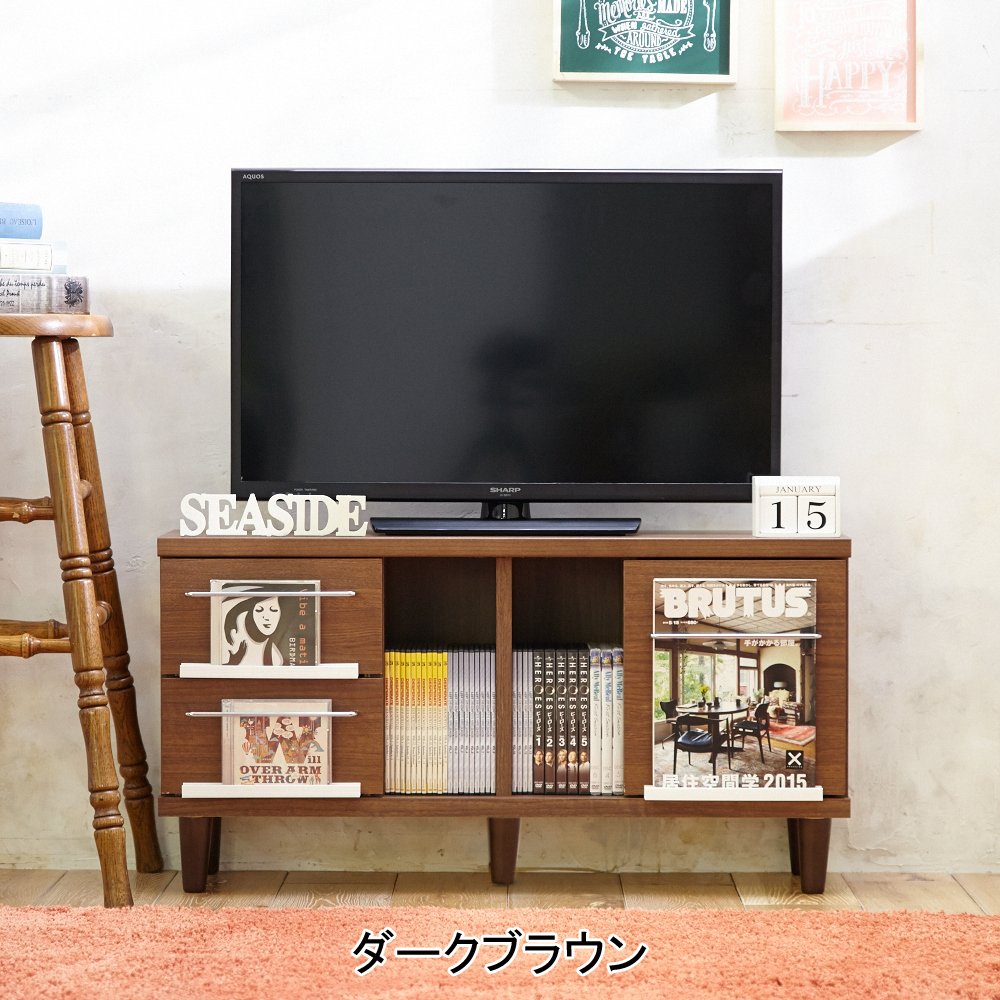 Amazon｜【大型】奥行25cmの日本製薄型テレビ台 （幅90cm