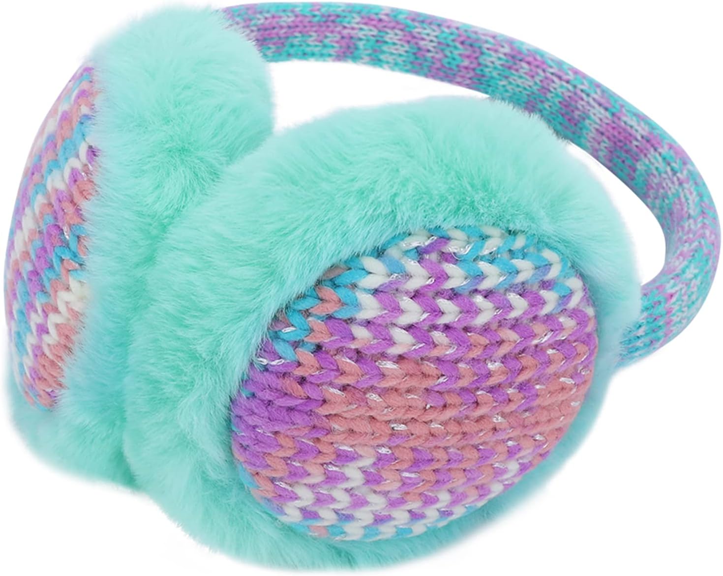 ZTL Kids Knit Earmuffs Winter Outdoor Plush Ear Warmers for Boys Girls 4-16 Years - Image 6