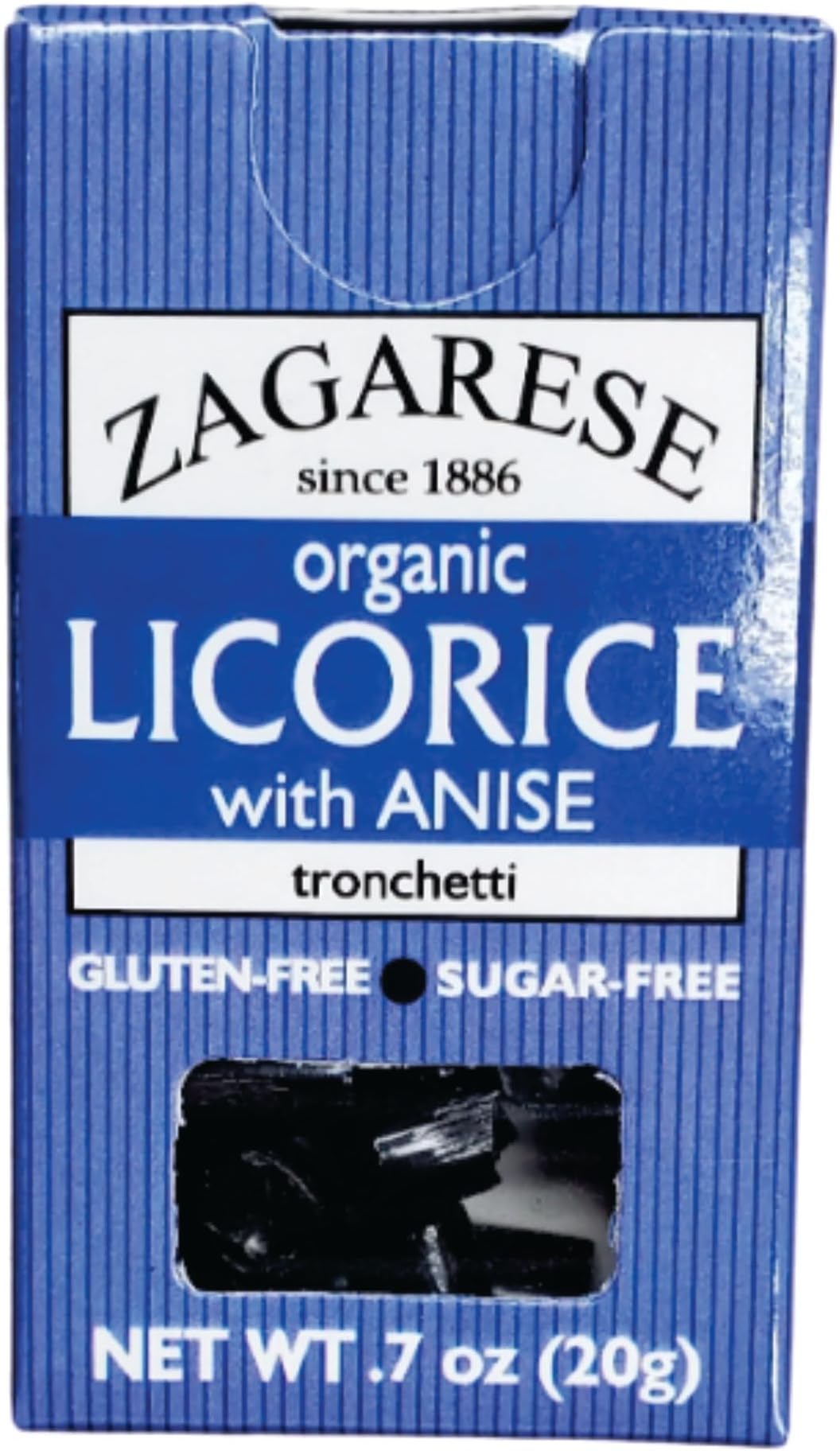 Zagarese 100% Organic Licorice with Flip Top Box anise, 0.88 Ounce