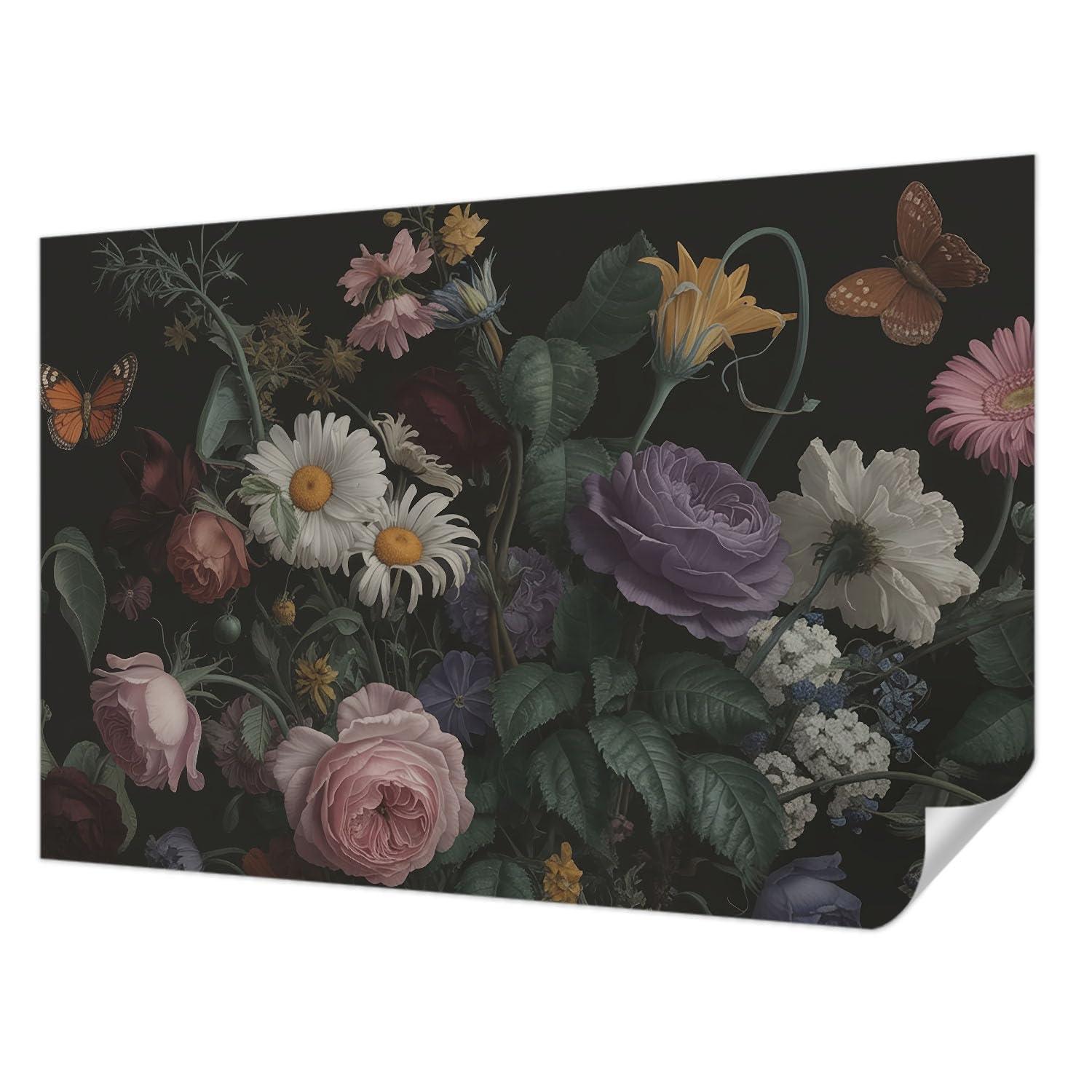 Tapisserie murale autocollante anti tache pour salon moderne 104x70