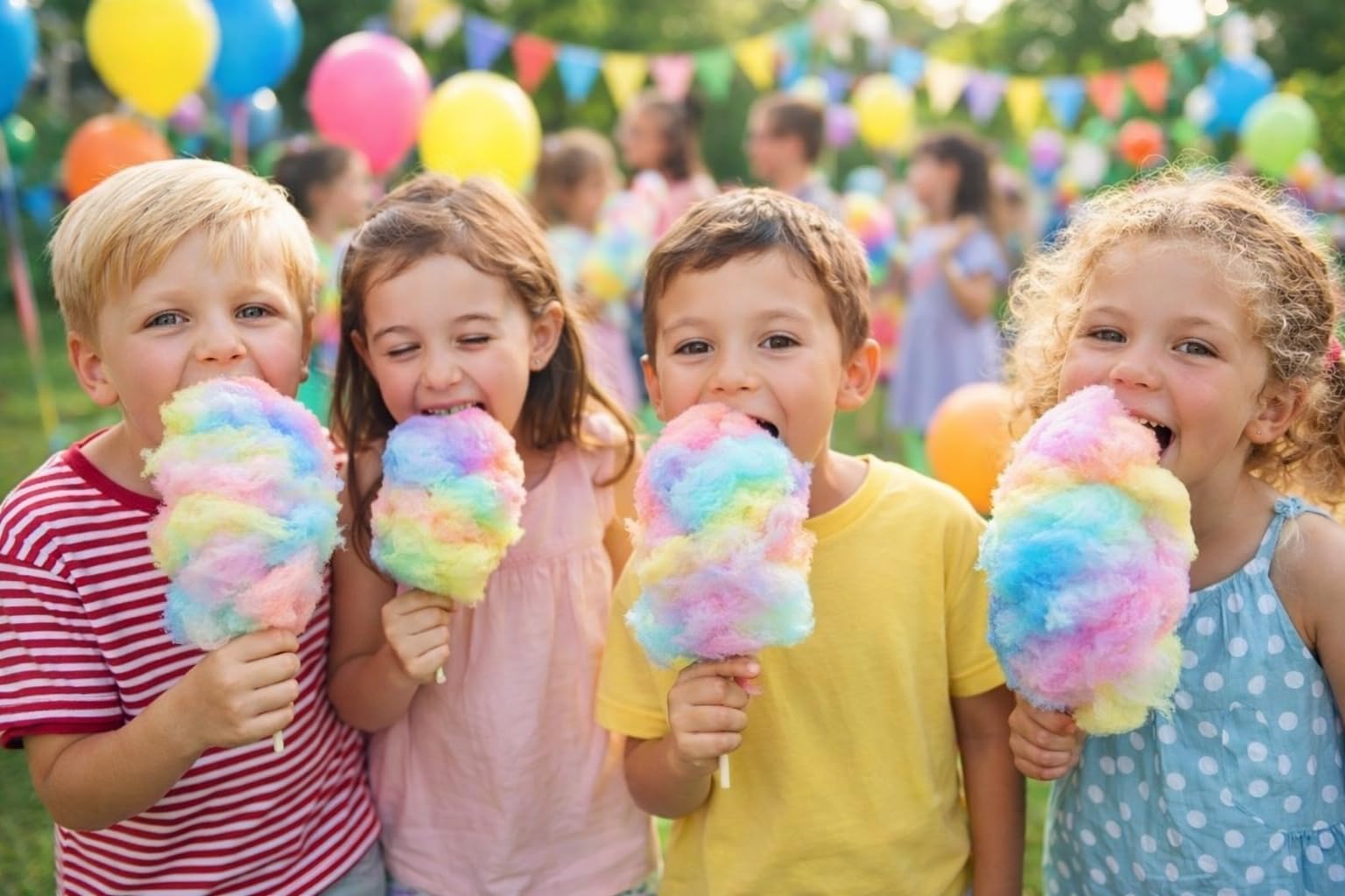 Zucchero Filato Arcobaleno Tutti Frutti Barattolo 40 g Confezione da 12 Pezzi Dolce Colorato per Feste Compleanni Eventi Bambini Buffet e Party