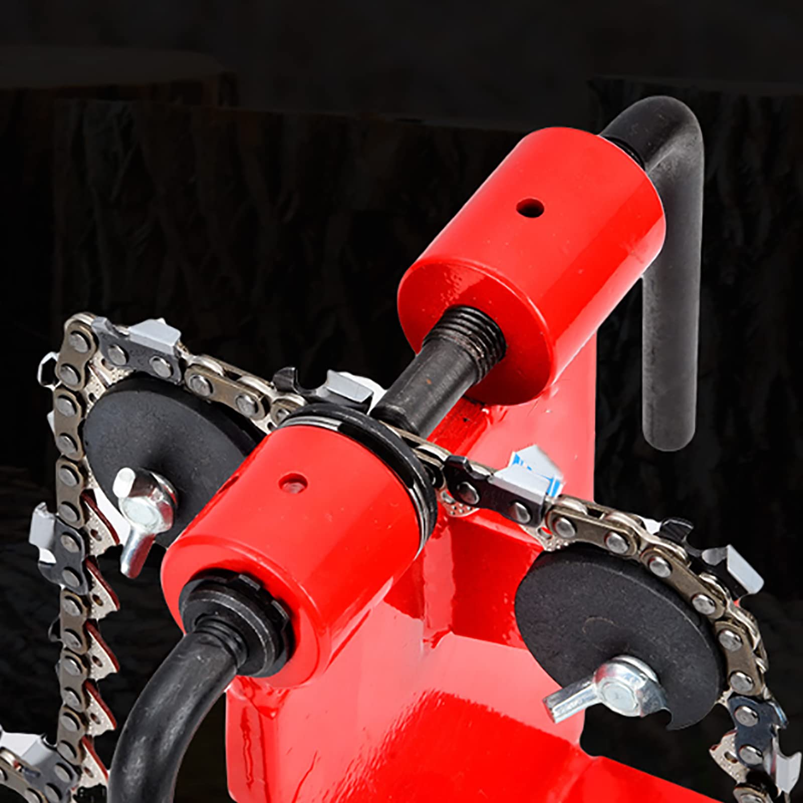 NGARY Banco Remache Spinner, Chain Spinner Saw Link Rivet Joiner, Trabaje De Manera Más Eficiente Y Ahorre Tiempo, para Motosierra/Cadena De Motosierra Eléctrica