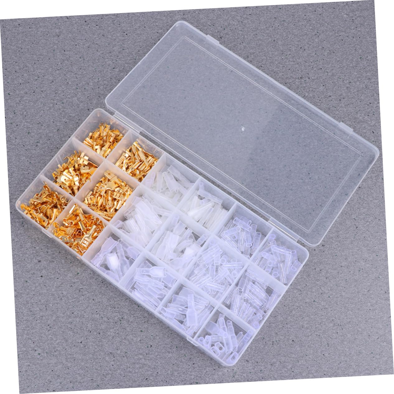 VILLFUL 600pcs Cold Pressed Terminal Wire Connectors Easy Access Connectors Connector Terminal Terminals Kits Insert Spring Cold-Pressed Terminals Metal White Crimp Needle Pliers