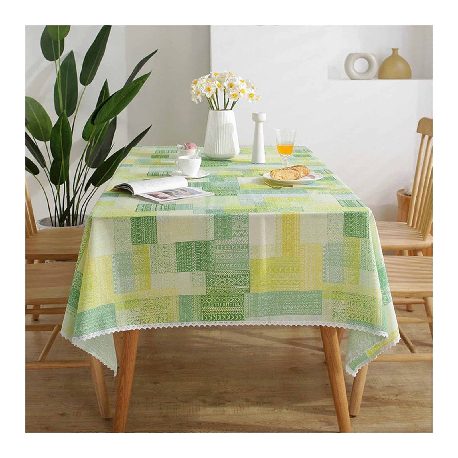Nappe géométrique style 3 pour repas de famille chaleureux