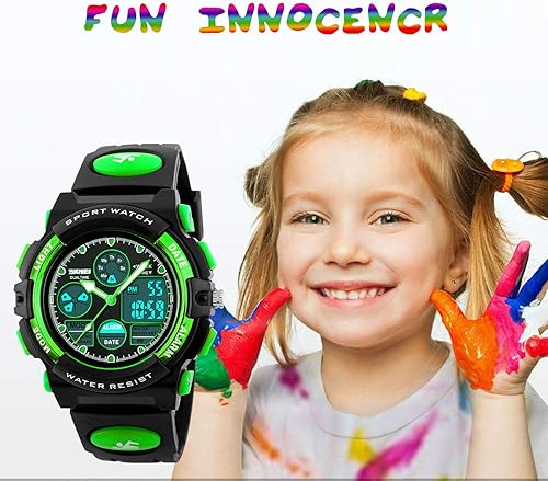 Miniatura 2 de Kids Digital Sport Watch, Boys Girls Waterproof Sports Outdoor Watches Children Casual Electronic Analog Quartz Wrist Watches with Alarm Stopwatch