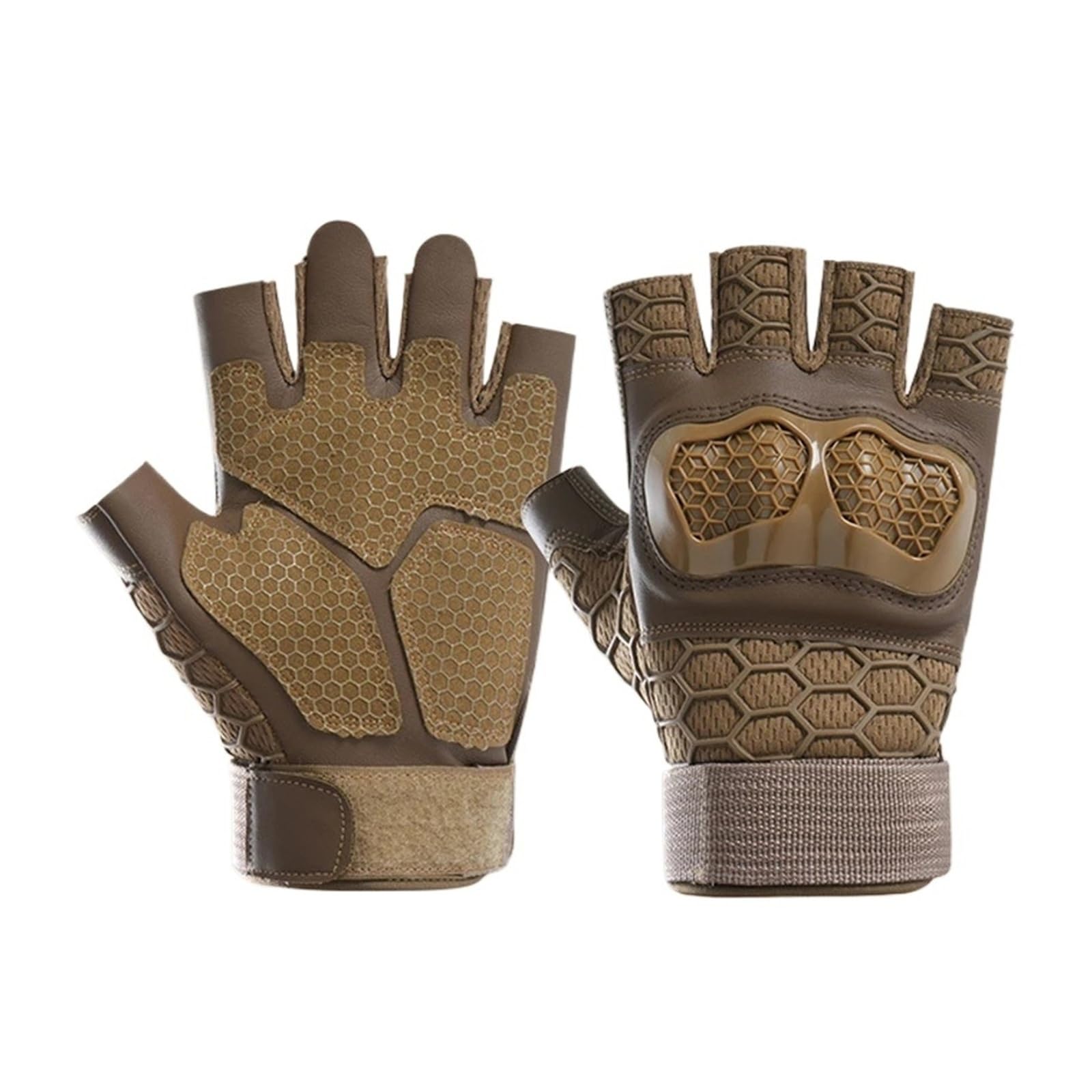 Generico Guantes deportivos de medio dedo guantes antideslizantes para entrenamiento al aire libre para fitness, equitación y motocicleta