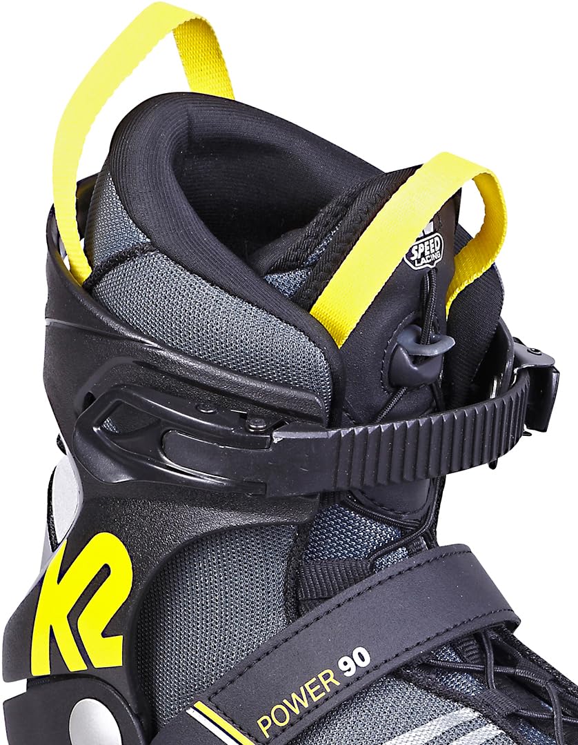 K2 Power 90 II Inline Skate 2022 Inlineskates Rollerskates Inliner schwarz gelb