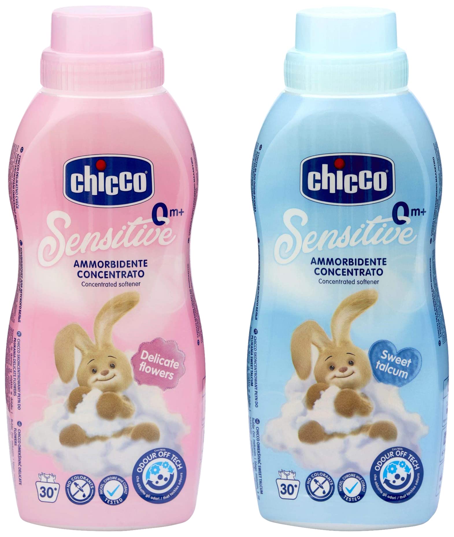 Chicco Softner Delicate Flowers And Sweet Talcum Combo 750+750 Ml-image-4
