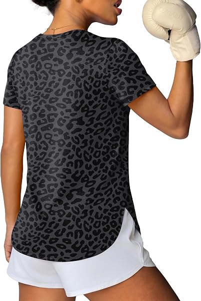 NIASHOT Workout Tops for Women Activewear Short Sleeve Shirts Gym Clothes Pilates Running Yoga Tops UPF 50+ Quick Dry - 2