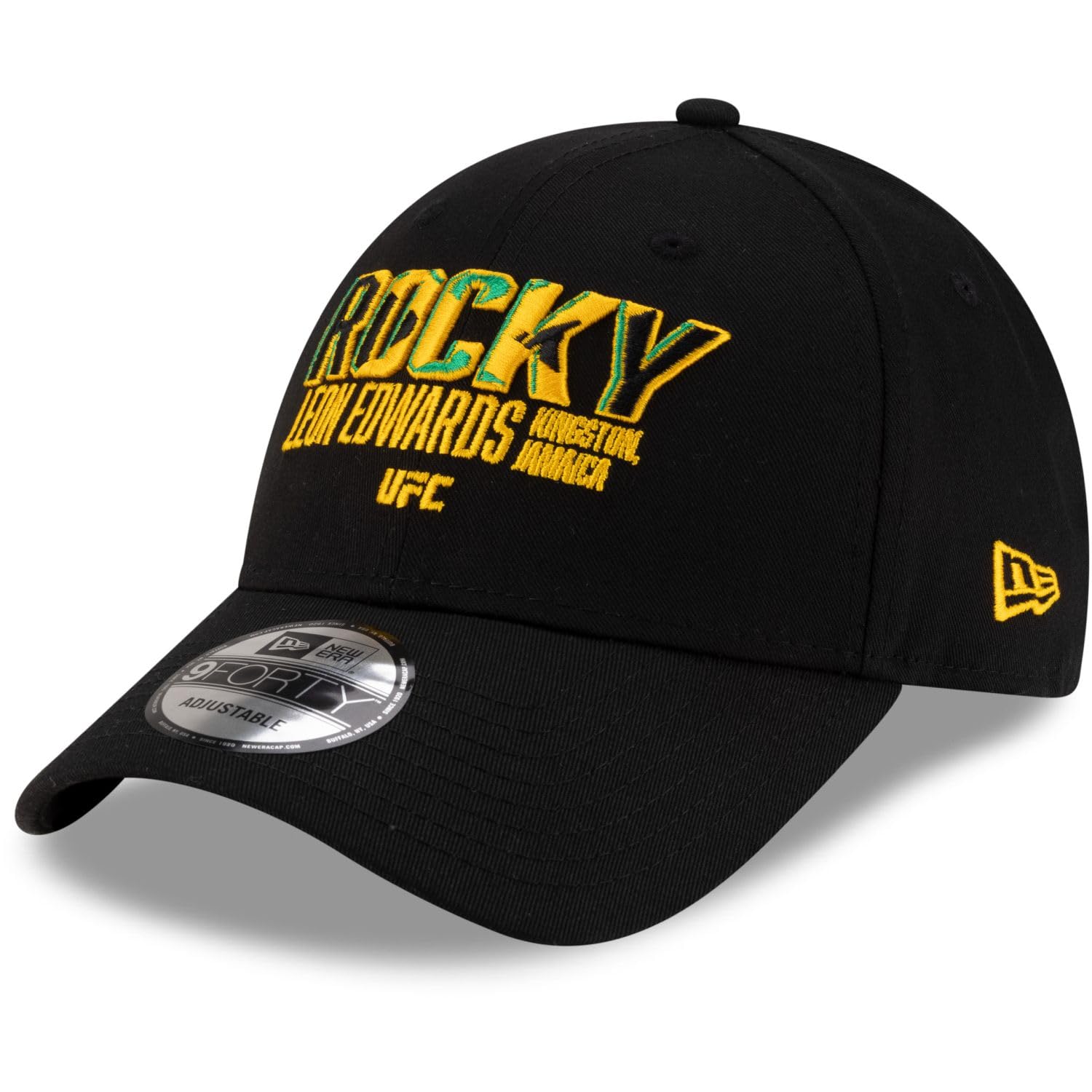 New Era Unisex Black 9Forty Strapback Cap - Ufc Mma Leon Edwards