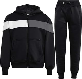 A2Z 4 Kids Girls Boys Unisex Tracksuit Designer's Contrast Panelled Fleece Navy Hooded Zip Up Hoodie & Bottom Jogging Suit... Price In India