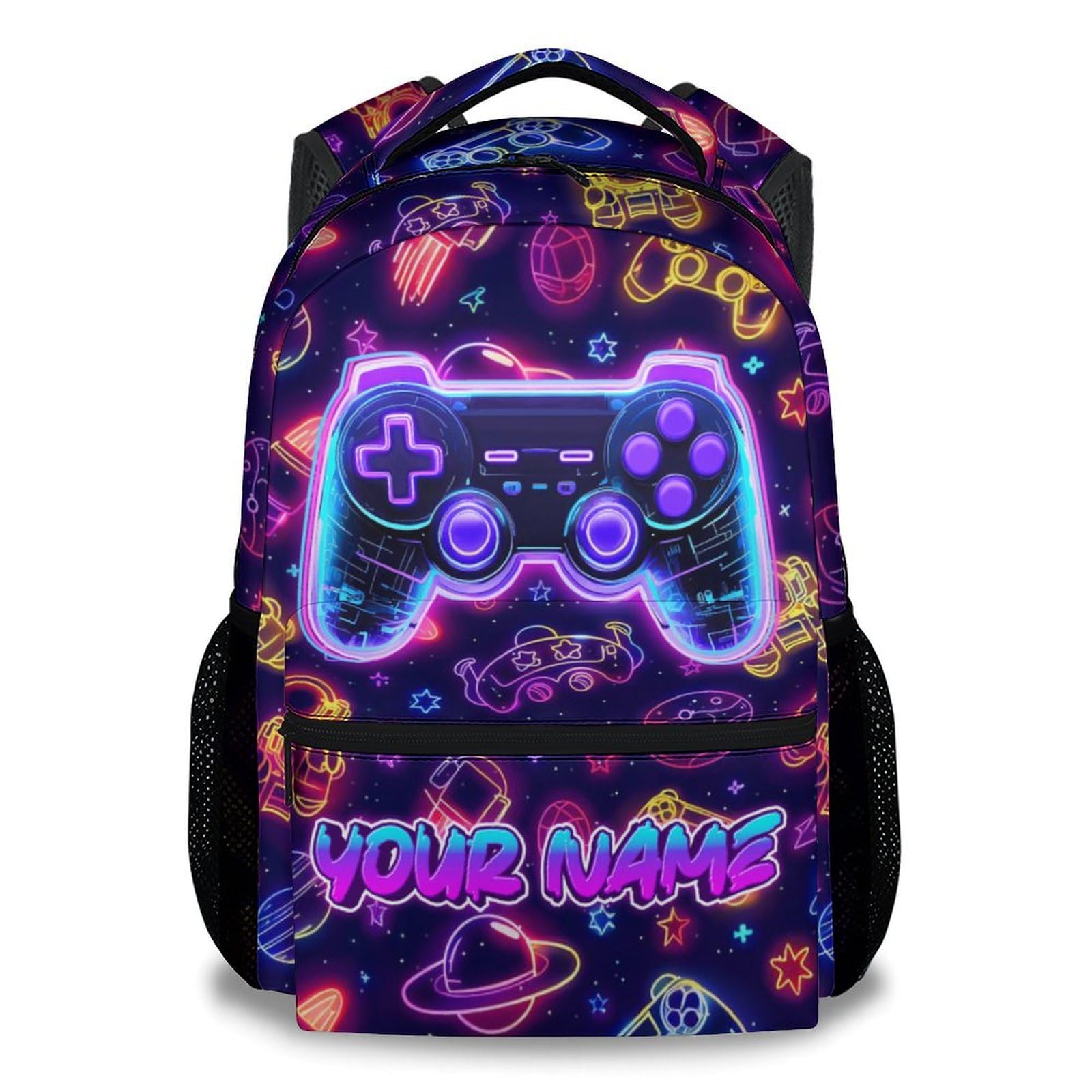 COZYAURA Boys Backpack - Personalized Gaming Backpacks for Kids - 17 Inch Gamer Bookbag for Elementary Middle School - Cool School Bag for Teens Youth