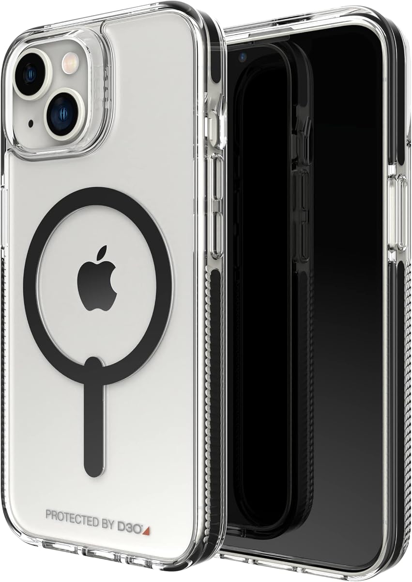 Gear4 Santa Cruz Snap Case for Apple iPhone 14, D30 Drop Protection Up to (13ft│4m), Wireless Charging Compatible, Reinforced Top, Bottom & Edges - Clear