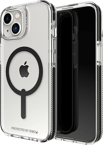 ZAGG Gear4 Santa Cruz Snap Case para Apple iPhone 14, protección contra caídas D30 de hasta 13 pies (4 m), compatible con carga inalámbrica, parte