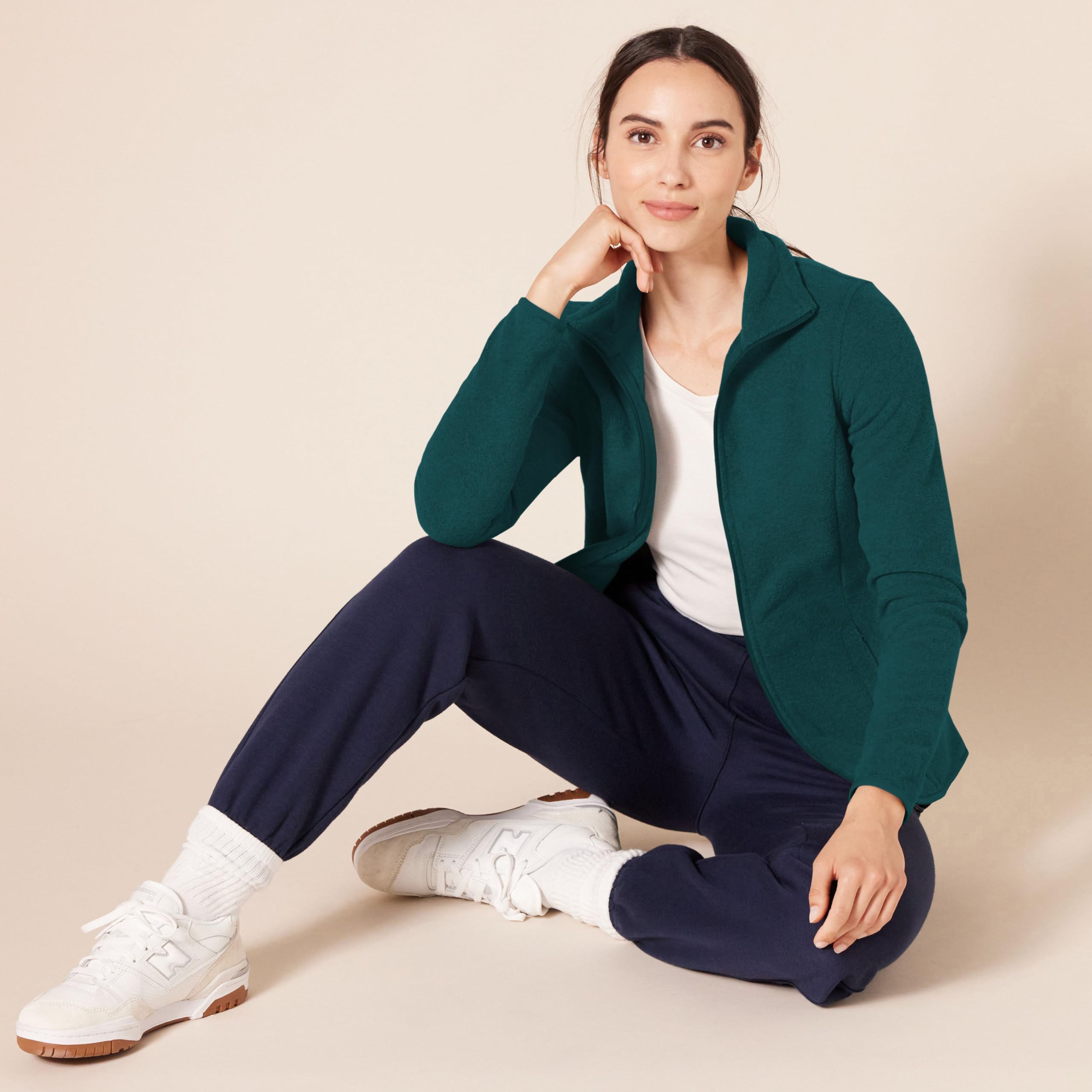 Amazon Essentials Donna Giacca in Pile Morbido con Cerniera Intera dal Taglio Classico (Disponibile in Taglie Forti)