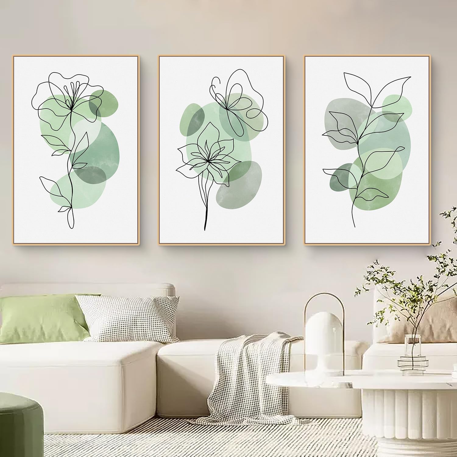 Qeuufieu Boho Poster Set 3-teilig - Pflanze Wanddek Produktbild-Vorschau 5