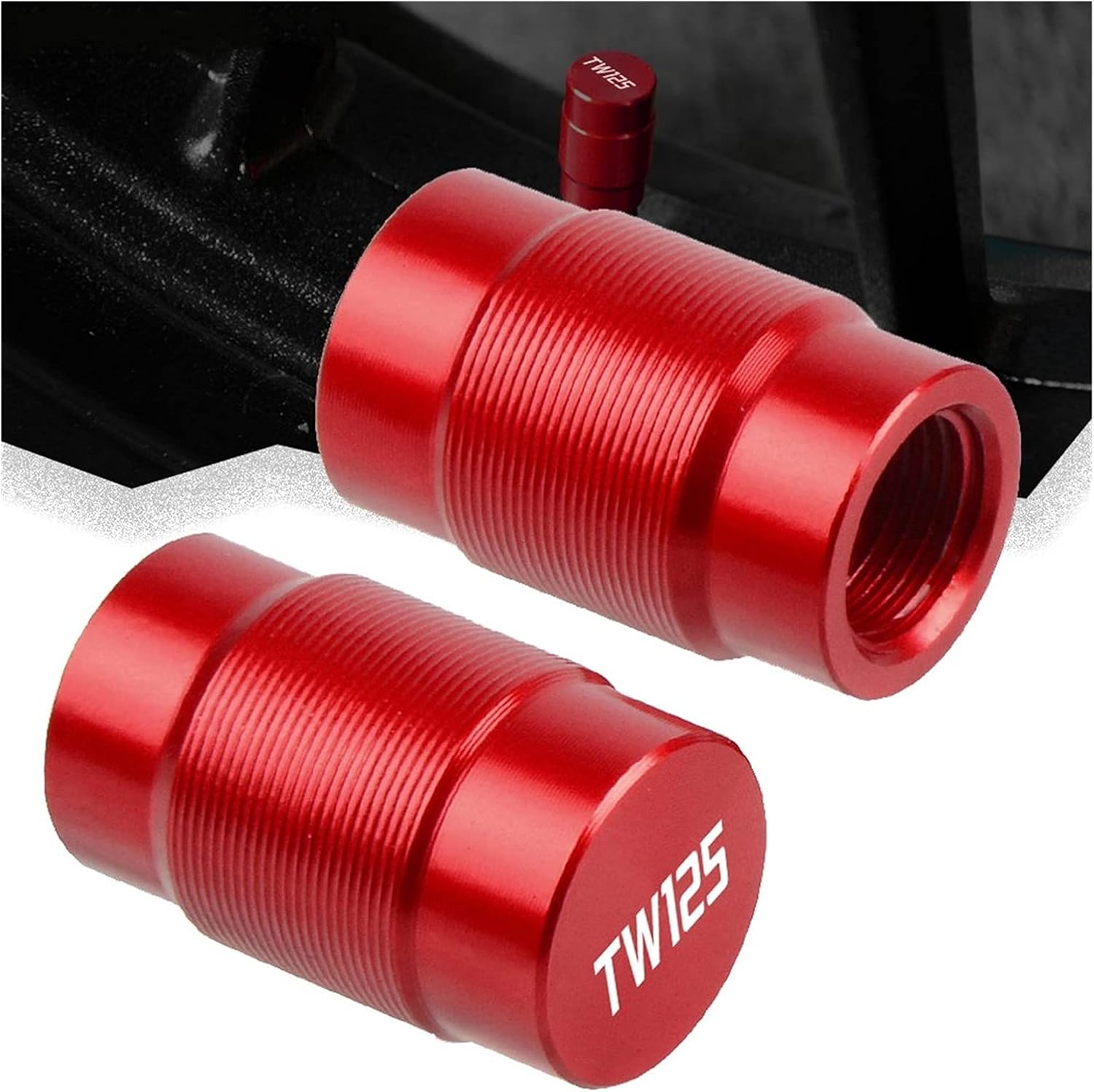 Motorcycle Accessories Wheel Tire Valve Caps Aluminum Airtight Cover for Yamaha TW125 TW 125 1999-2004 2000 2001 2002 2003 Fluid Reservoir Cover