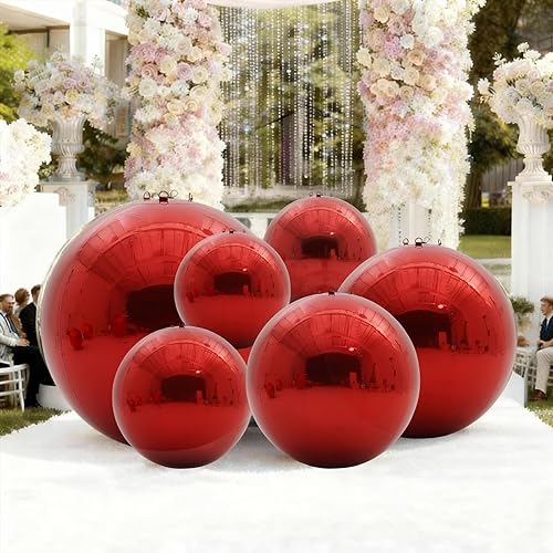 Miniatura 8 de Juego de 6 bolas inflables doradas con espejo reutilizables, grandes y brillantes, globos grandes para decoración de eventos, globos de PVC con