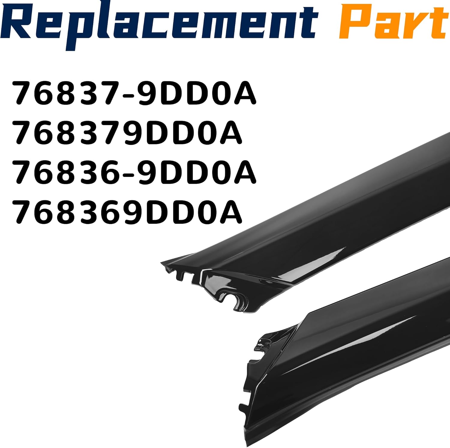 Windshield Pillar Trim Molding Compatible with Nissan Maxima 2016 2017 2018 2019 2020 2021 2022 2023 Window A Pillar Trim Driver Passenger Side Replace 76837-9DD0A 76836-9DD0A