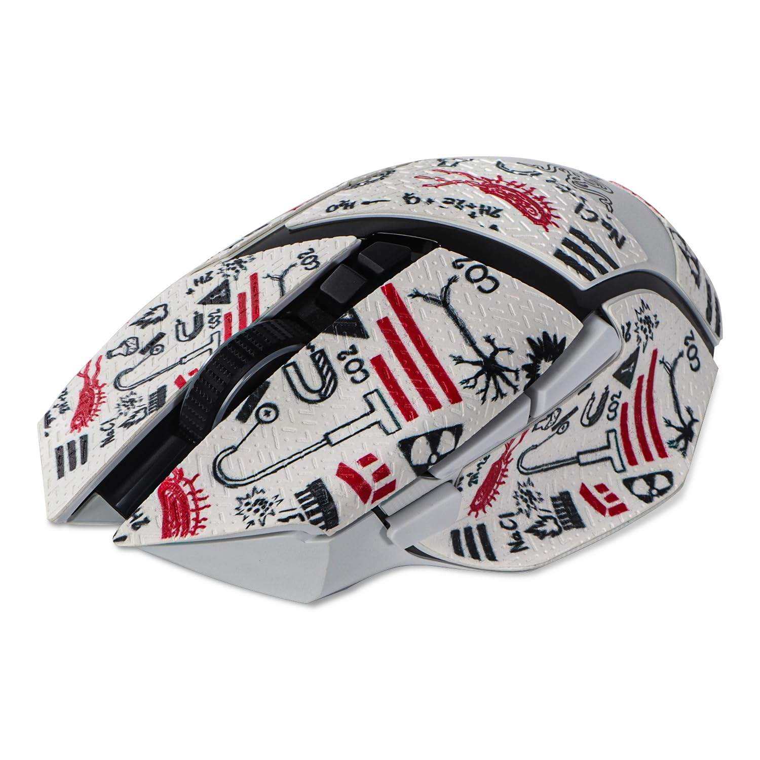 immoenucMouse Grip Tape Stickers for Razer Basilisk V3 / V3 Pro, Anti Slip Skin, Sweat-Resistant, White