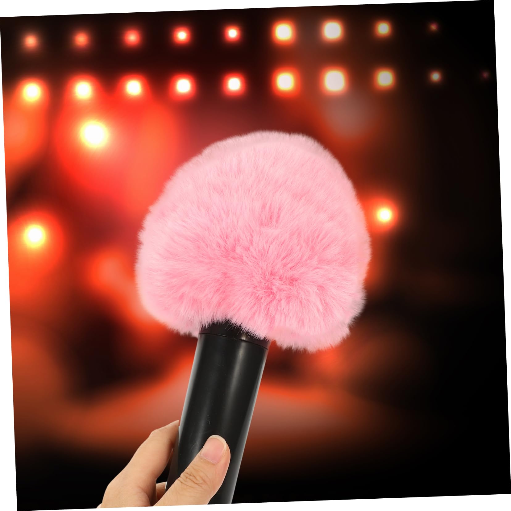 TEHAUX Mic Protector Cover for Microphone Thickened Windshield for Noise Reduction Soft Microphone Cover for Ktv Dance Parties and Interviews