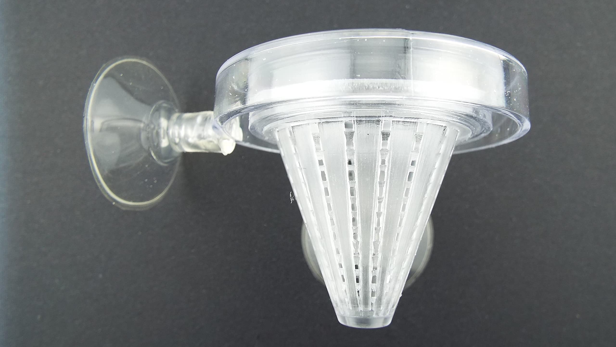 UK Aquarium Fishtank Feeder Cone with Sucker pad for Live bloodworm Feeding Pack of 2