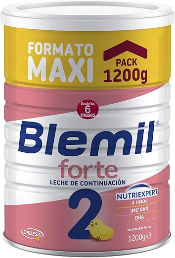 Blemil 2 Forte | 1200g | Leche de Continuación en polvo para Bebé Desde los 6 Meses - Formato Ahorro