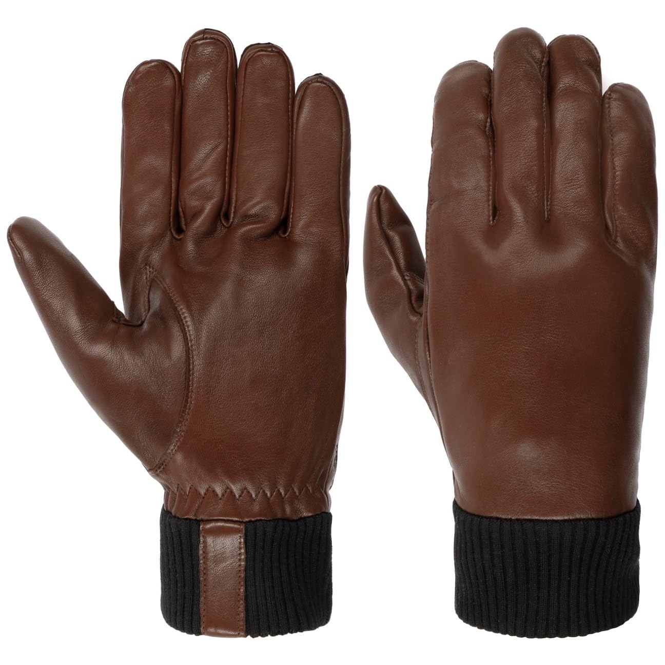 Hestra Fredrik Lederhandschuhe Handschuhe Fingerhandschuhe Herren - mit Futter Herbst-Winter Winter