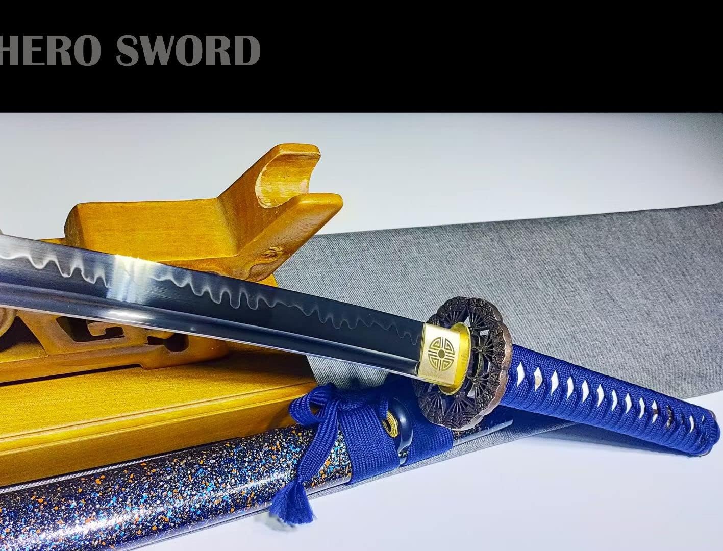 Handmade Razor Sharp Katana Sword Clay Tempered T10 Steel Blade Hand Forded Authentic Japanese Samurai Sword Real Weapon