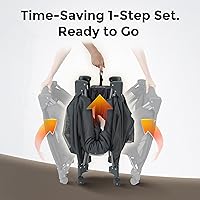 Vista 2 de Pamo Babe Magic Fold™ 4 en 1 Pack and Play, moisés, cuna portátil, cambiador de pañales, juego de configuración rápida en 1 paso con colchón