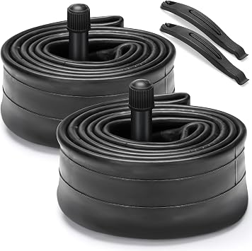 Hapleby 2PCS Premium 16Inch Bike Tubes of Kids, Compatible for 16 Inch x 1.75/1.95/2.10/2.125 Bike Tire, Mountain Bike Inner Tube of Schrader Valve, Come with 2PCS Levers