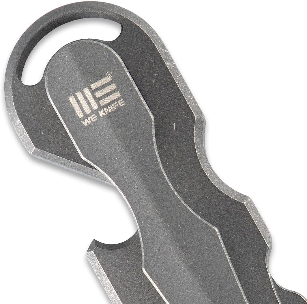 WeKnife Gesila Mini Pocket Flat Pry Bar Crowbar Multifunction EDC Titanium Tool Nail Puller Survival Opener No-Slip And Corrosion Resistant A-08B(Gray)-1 PACK