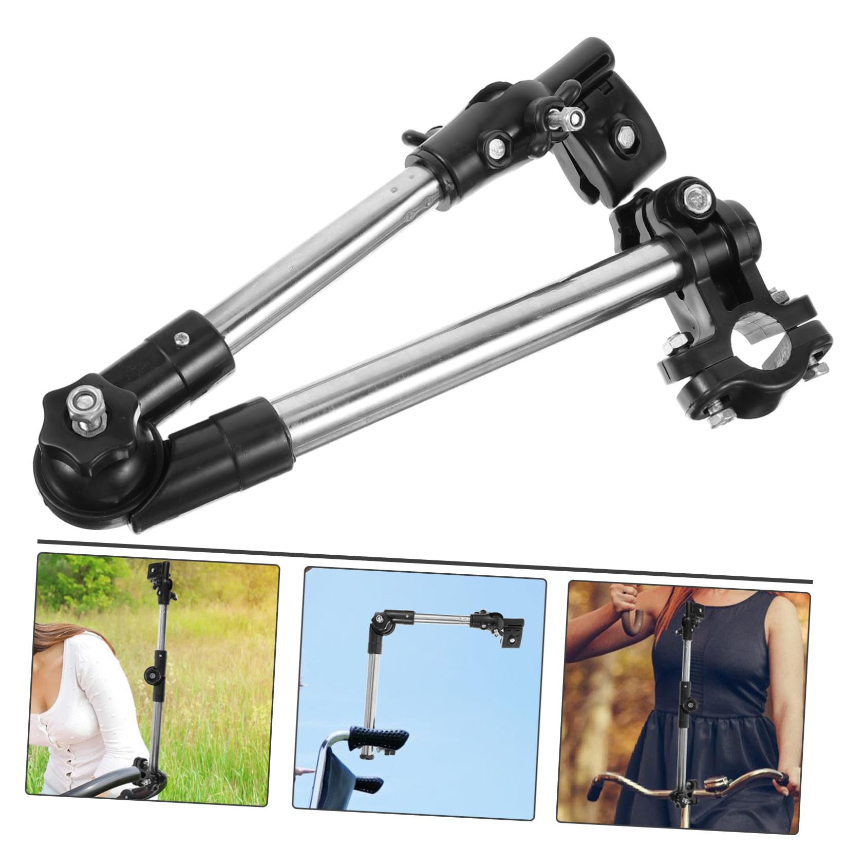 BESPORTBLE Bicycle Umbrella Mount Holder Umbrella Stand for Bikes Electric Bicycles and Strollers Stainless Steel Construction for Easy Carrying and Storage for Sun and Rain Protection